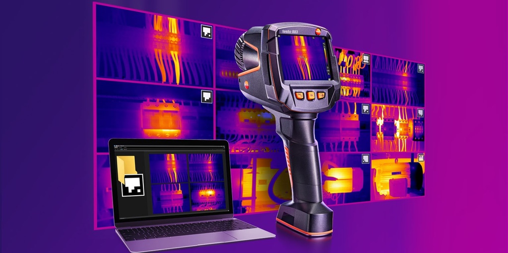 testo 883 - Câmera termográfica (9Hz), inclui maleta