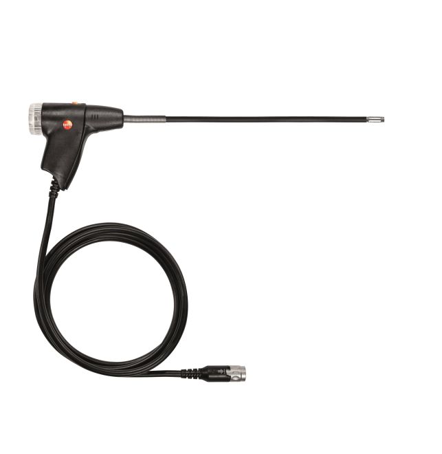 Sonda de gases de combustão flexível, comprimento 330 mm, termopar NiCr-Ni; Tmax. +180 ° C;