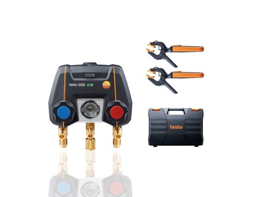[0564 3550] Kit Smart testo 550i - Manifold digital inteligente com sondas de temperatura sem fio